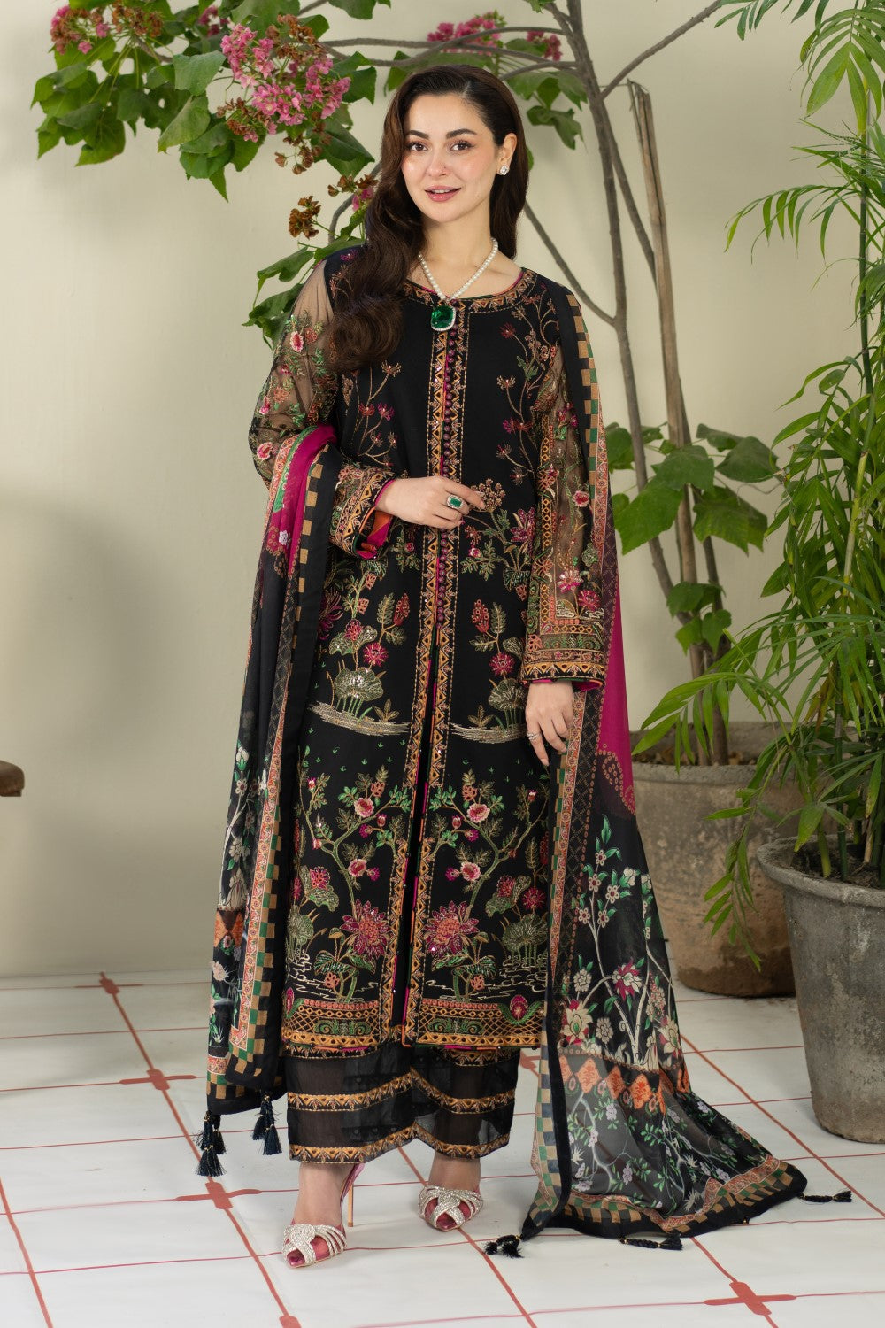Women Unstitched 3 Piece Winter Suit