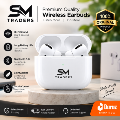 Wireless Earbuds Headphones Bluetooth Earpods Sports Stereo Airbuds Noise Cancel