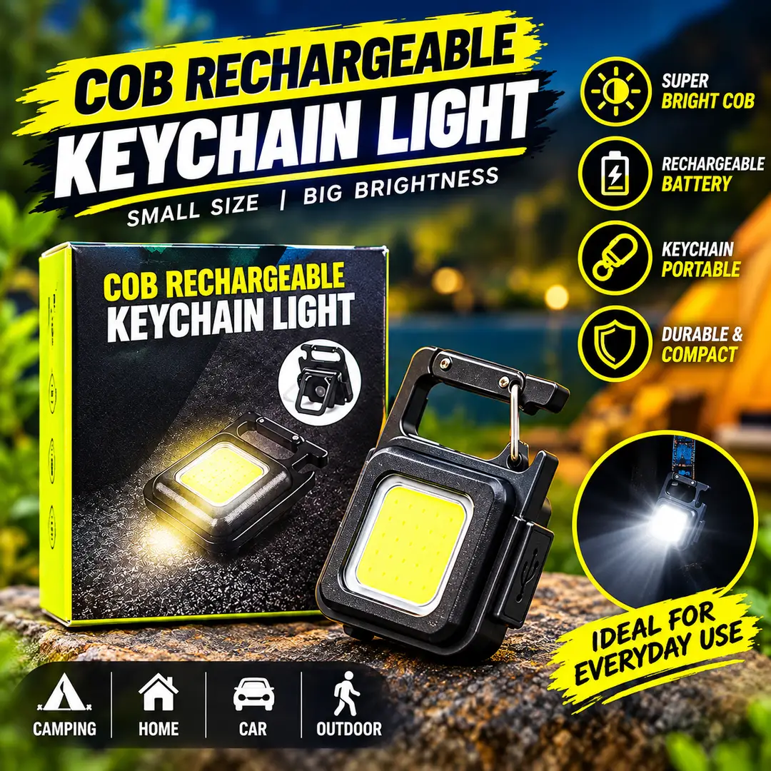 COB Rechargeable Keychain Light