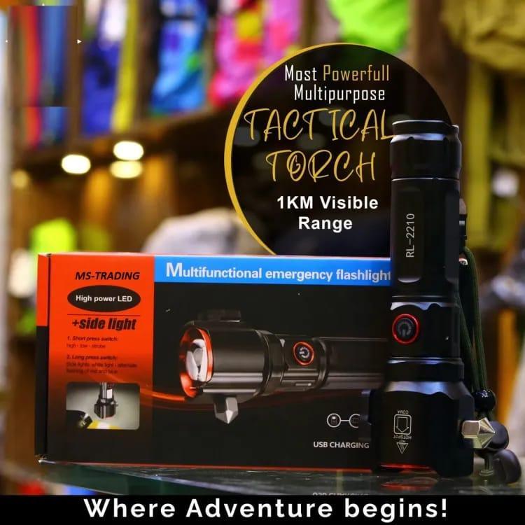 Rechargeable Tactical Flashlight with 5 Modes & USB Charging price in Pakistan