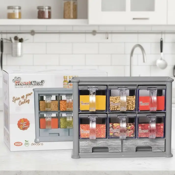 6-Drawer Spice Organizer Rack