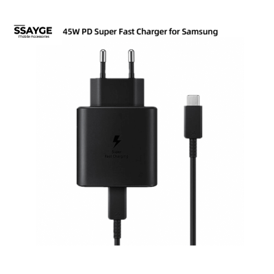 45W Super Fast Charger with Type C to Type C Cable, PD 3.0 PPS, Compatible with