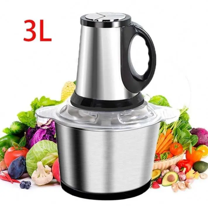 3L Electric Stainless Steel Chopper with 4 Blades & 3 Speeds price in Pakistan