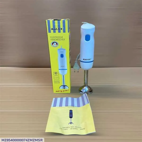 Electric Hand Blender 300W with Stainless Steel Blades
