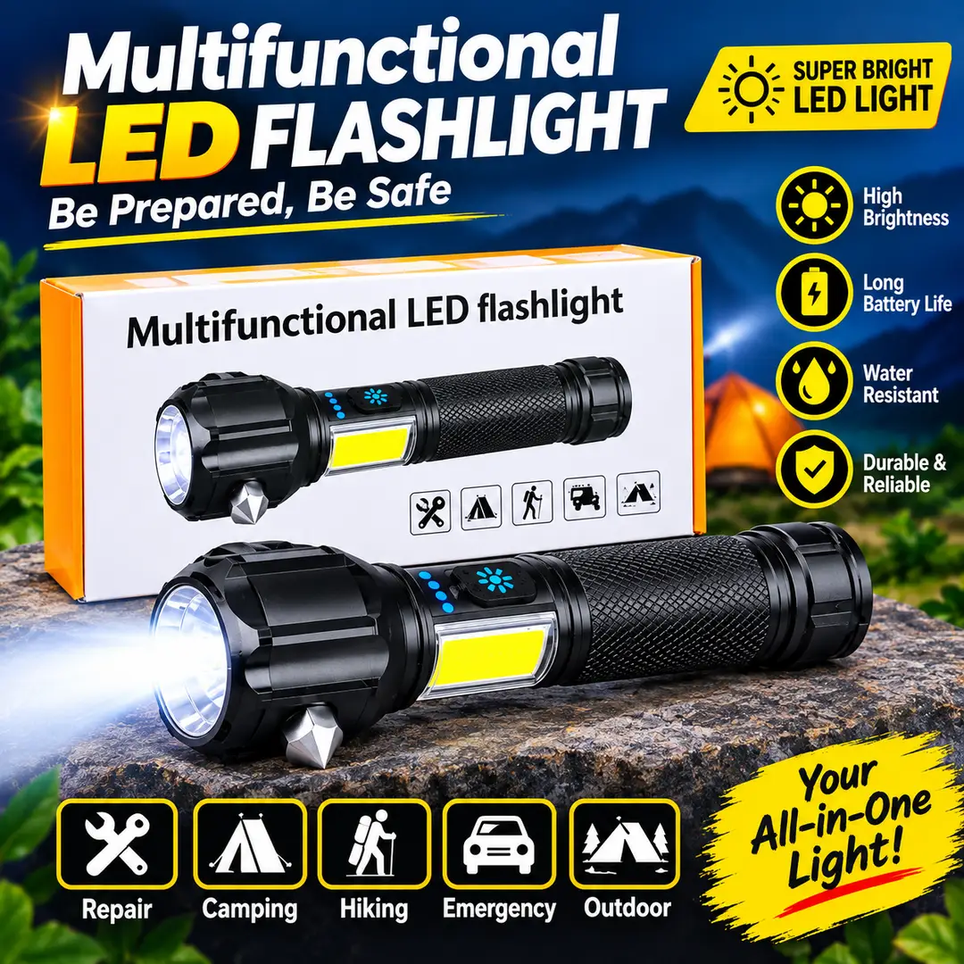 Multifunctional LED Flashlight price in Pakistan