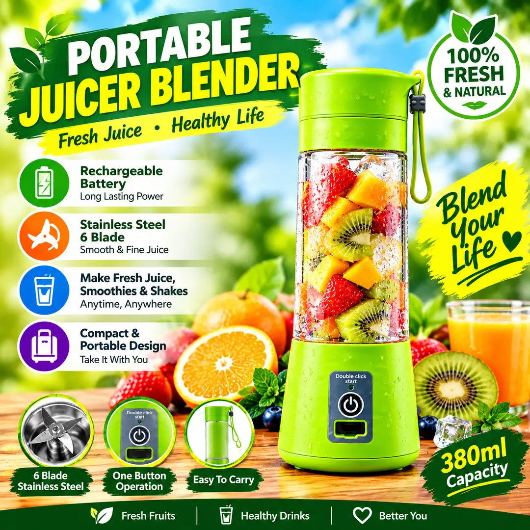 Portable Electric Juicer Blender 380ml price in Pakistan
