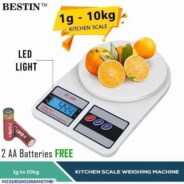 Digital Kitchen Scale 1g–10kg with LED Display price in Pakistan
